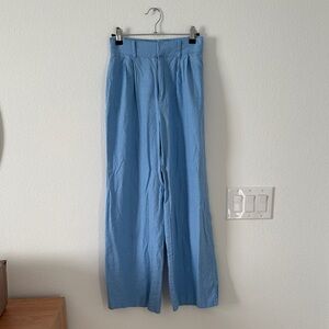 Abercrombie & Fitch Linen Wide-Leg Pants
